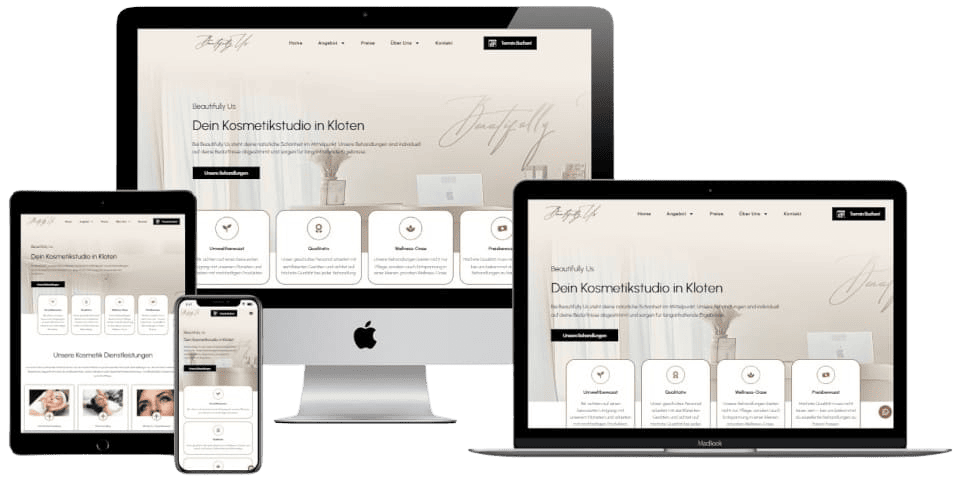 Webagentur Zürich - Mockup - BeautifullyUs