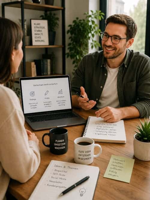 Persönliche Beratung und laufende Betreuung im Content Marketing