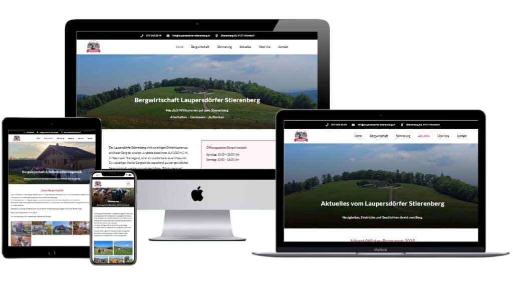 Website für Laupersdorfer Storenberg im professionellen Webdesign