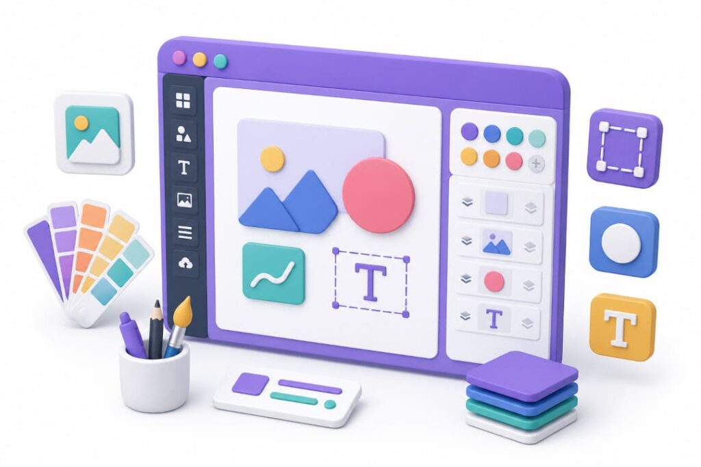 Kreative Design-Software und digitale Gestaltungstools für Selbstständige und kleine Unternehmen