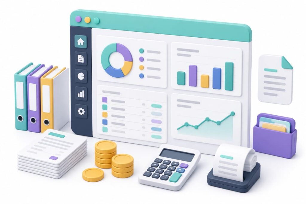 Moderne Buchhaltungssoftware als eines der wichtigsten Tools für Selbstständige zur Verwaltung von Finanzen