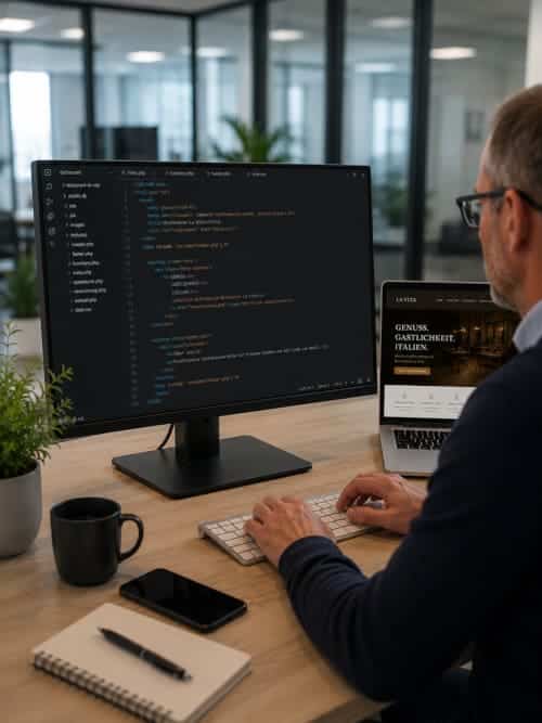 Technische Umsetzung einer Restaurant-Website mit Fokus auf Performance und Benutzerfreundlichkeit