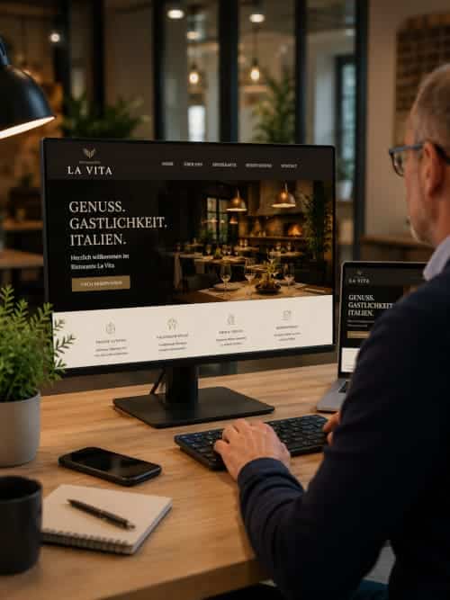 Webdesign für Restaurants – individuelles Design einer modernen Restaurant-Website