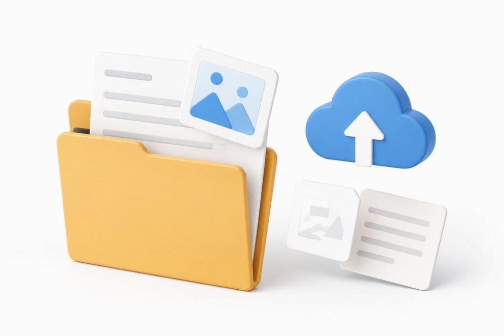 Texte, Bilder und Dateien werden beim Umzug von Jimdo zu WordPress sicher übernommen.