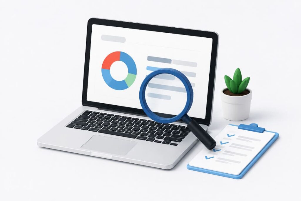 Analyse einer bestehenden Jimdo-Website als Vorbereitung für den Umzug zu WordPress.