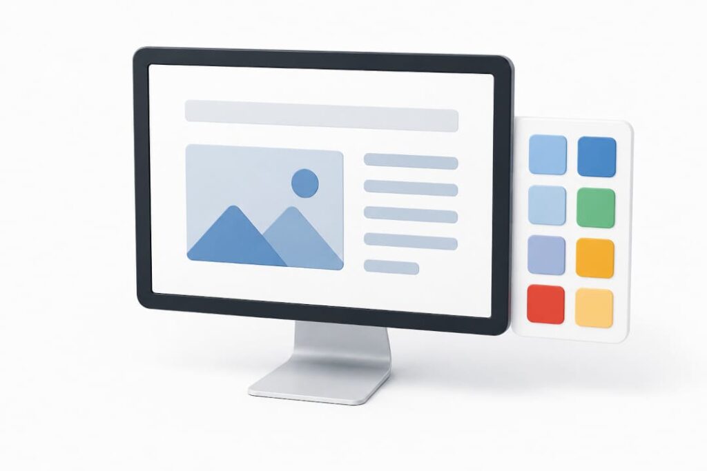 Moderne WordPress-Website mit individuellem Design und flexiblen Gestaltungsmöglichkeiten.